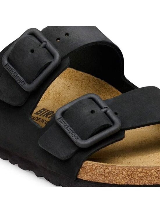 Birkenstock Arizona Wire Buckle Nubuck Leather Black main image 5